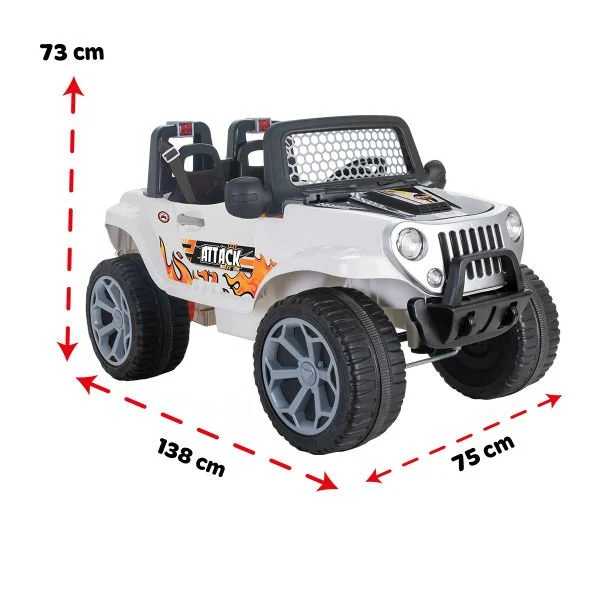 Attack 12V Remote Control Double Battery Car
