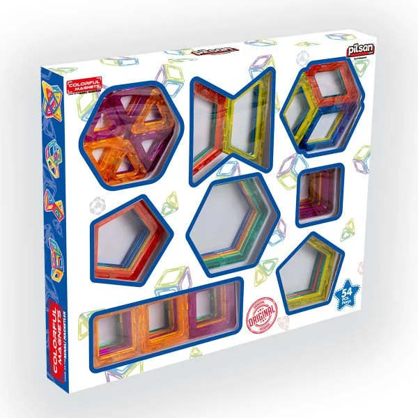 Coloured Magnets 54 Pieces