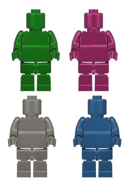 Micro Blocks with Acrobat Man (341 Pieces)