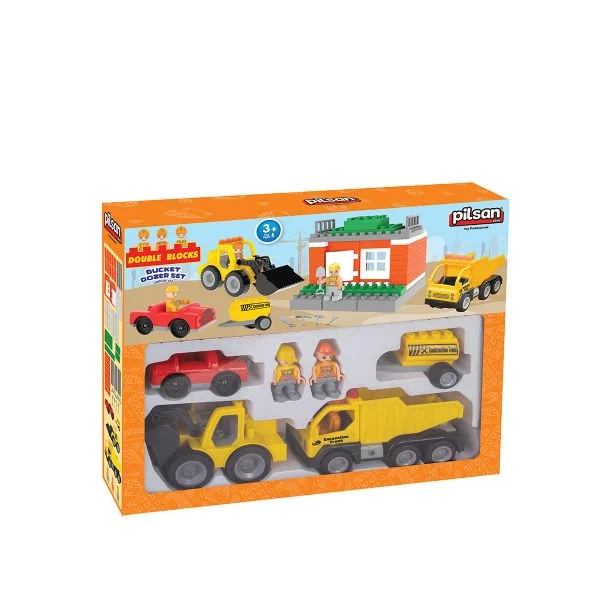Double Blocks Bucket Dozer Set