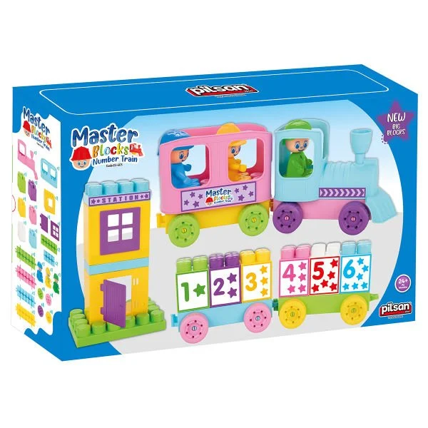 Master Blocks Number Train