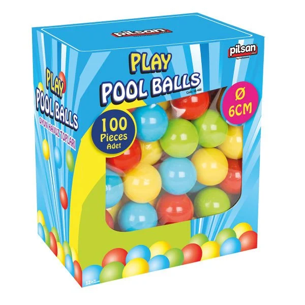 6 cm 100 Piece Boxed Play Pool Balls
